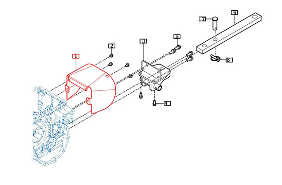 Mahindra Tractor PTO Shield / Shroud 11105201010GB Mahindra