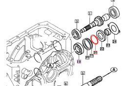 Mahindra Tractor PTO Snap Ring V7051400720 Mahindra Direct Parts