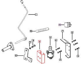 Mahindra Tractor PTO Switch Guard 000043135C11 Mahindra Direct Parts