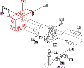 Mahindra Tractor PTO Valve 16605182000 Mahindra Direct Parts