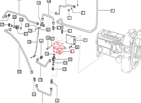 Mahindra Tractor PTO Valve Assembly E007200952E91 Mahindra Direct Parts