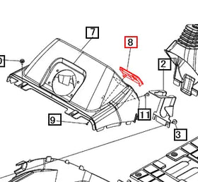Mahindra Tractor Panel Cover 19457211000 Mahindra Direct Parts
