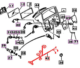 Mahindra Tractor Panel Wiring Harness 19672935001 Mahindra Direct Parts