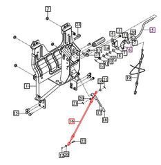 (Limited Availability) Mahindra Tractor Parking Brake Cable 11103286300