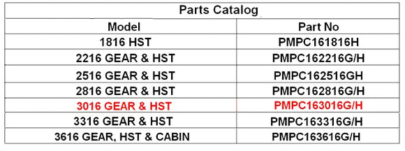 Mahindra Tractor Parts Catalog  PMPC163016G/H Mahindra