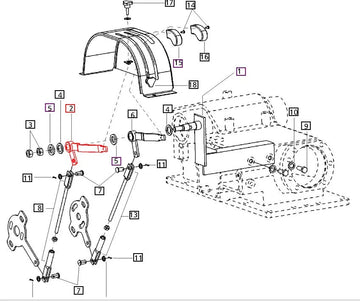 Mahindra Tractor Pc Lever 007600165D11 Mahindra Direct Parts