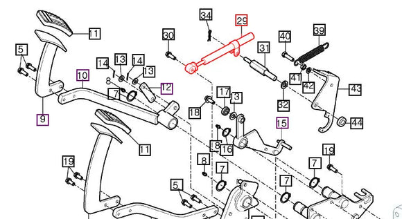 Mahindra Tractor Pedal Damper 14722312401 Mahindra Direct Parts