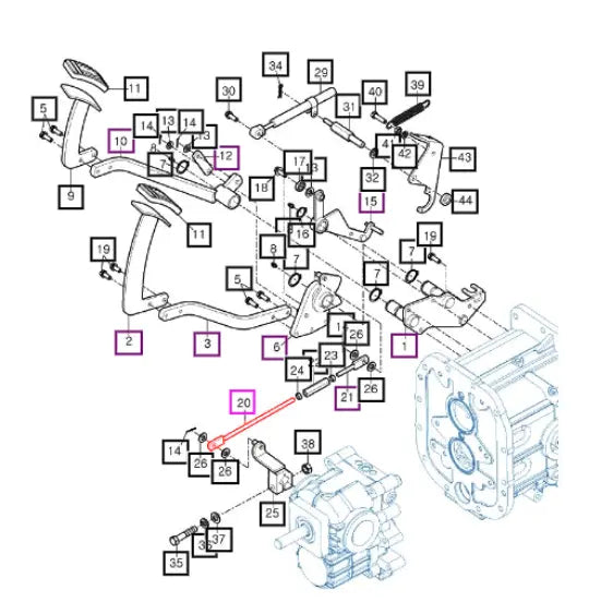 Mahindra Tractor Pedal Linkage Rod 12382325000 Mahindra