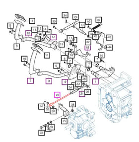 Mahindra Tractor Pedal Linkage Rod 12382325000 Mahindra