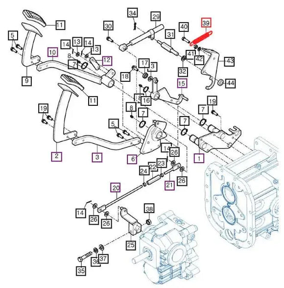 Mahindra Tractor Pedal Return Spring Mahindra