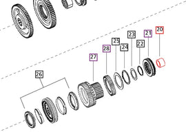 Mahindra Tractor Pilot Bearing 005554802R91 Mahindra Direct Parts