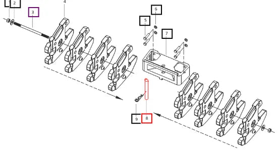 Mahindra Tractor Pin 007900005D1 Mahindra Direct Parts