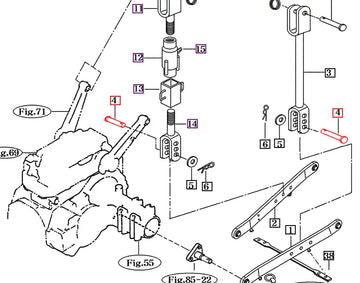 Mahindra Tractor Pin 16 x 51 15605260014 Mahindra