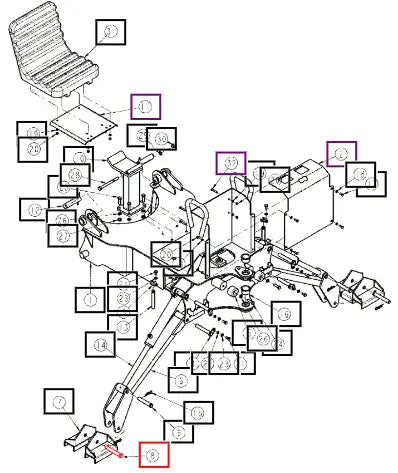 Mahindra Tractor Pin 25x140l ANSBMF40-0020 Mahindra Direct Parts