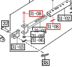 Mahindra Tractor Pin - 3-Point Stabilizer V5601600012