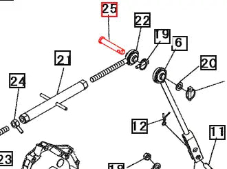 Mahindra Tractor Pin - 3-Point Upper Link 19633037000 Mahindra Direct Parts
