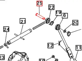 Mahindra Tractor Pin - 3-Point Upper Link 19633037000 Mahindra Direct Parts
