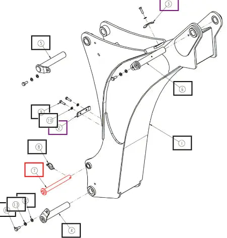 Mahindra Tractor Pin ANSBBL76C-5600 Mahindra Direct Parts
