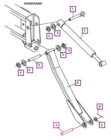 Mahindra Tractor Pin ATI88486 Mahindra Direct Parts