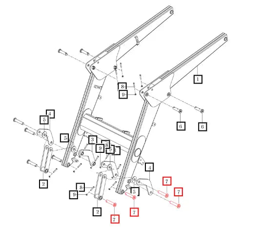 Mahindra Tractor Pin Assy , 30x147 86652003200 Mahindra Direct Parts