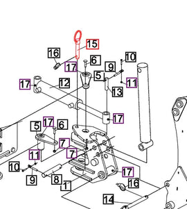 Mahindra Tractor Pin B, Swing Lock BT19-003030 Mahindra Direct Parts