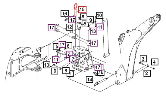 Mahindra Tractor Pin B, Swing Lock BT19-003030 Mahindra Direct Parts