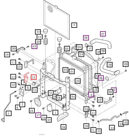 Mahindra Tractor Pin Comp, Front Lo Rh 11106013800 Mahindra Direct Parts