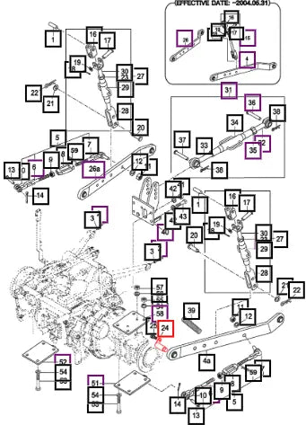 Mahindra Tractor Pin Comp, Lower Link 14725142202 Mahindra Direct Parts