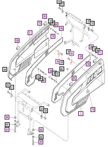 Mahindra Tractor Pin Comp, Rr Low 17686043600 Mahindra Direct Parts