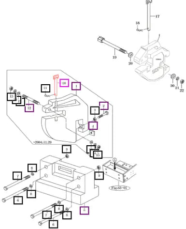 Mahindra Tractor Pin Comp, Traction 16204100150 Mahindra Direct Parts