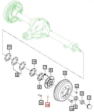 Mahindra Tractor Pin Cotter 7032216 Mahindra Direct Parts