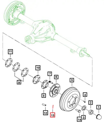 Mahindra Tractor Pin Cotter 7032216 Mahindra Direct Parts