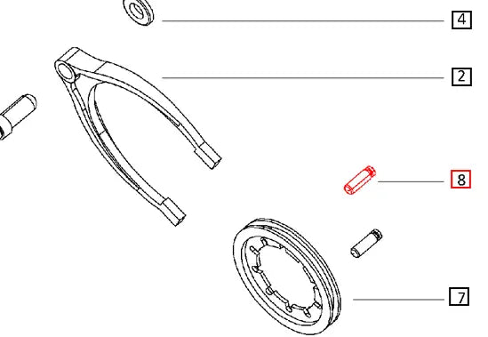 Mahindra Tractor Pin Differential Lock 000016171P04 Mahindra Direct Parts