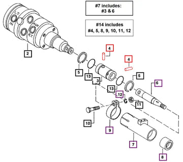 Mahindra Tractor Pin Dowel Power Stg. Column 005553008R1 Mahindra Direct Parts