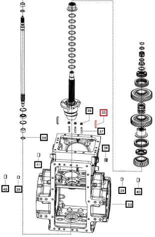 Mahindra Tractor Pin Dowel Rear Housing 006510007U1 Mahindra Direct Parts