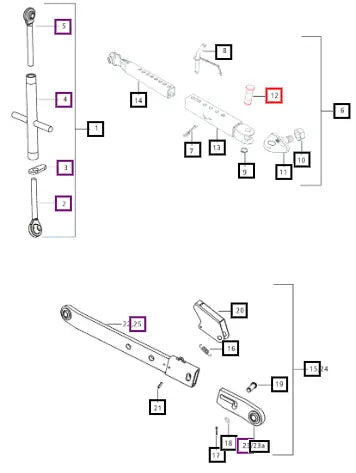 Mahindra Tractor Pin E007605698D1 Mahindra Direct Parts
