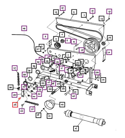 Mahindra Tractor Pin EBE000213R Mahindra Direct Parts