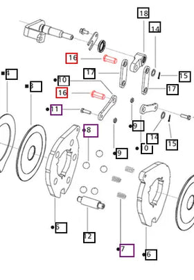 Mahindra Tractor Pin For Brake 006505839D1 Mahindra Direct Parts