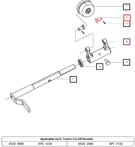 Mahindra Tractor Pin For Rev. Pto Fork Engagement 000016237P04 Mahindra Direct Parts