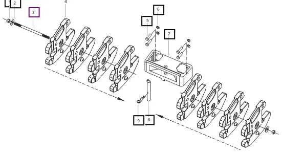 Mahindra Tractor Pin Front Tow - Hml 007900206D1 Mahindra Direct Parts