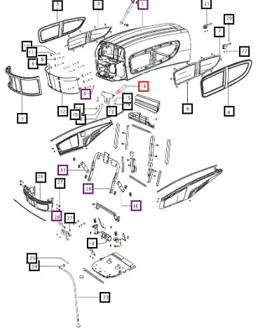 Mahindra Tractor Pin Hood Latch 007500603D1 Mahindra Direct Parts