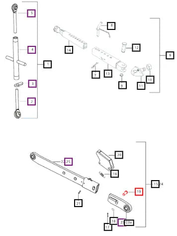 Mahindra Tractor Pin Lower Link E007605711D1 Mahindra Direct Parts