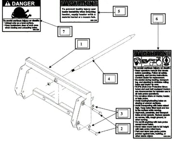 Mahindra Tractor Pin On Bale Spear (complete) KMW13052028 Mahindra Direct Parts