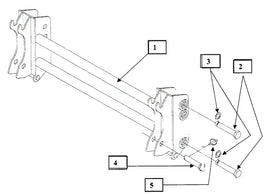 Mahindra Tractor Pin On Quick Attach Adapter Complete KMW13042038 Mahindra Direct Parts