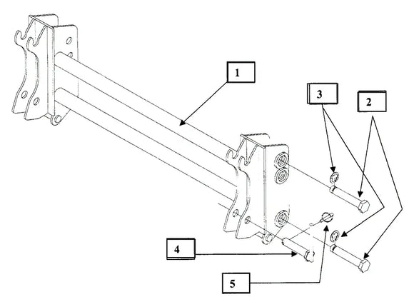 Mahindra Tractor Pin On Quick Attach Adapter Complete KMW13042038 Mahindra Direct Parts