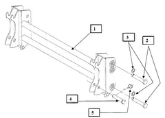 (Limited Availability) Mahindra Tractor Pin On Quick Attach Adapter Complete KMW13042038