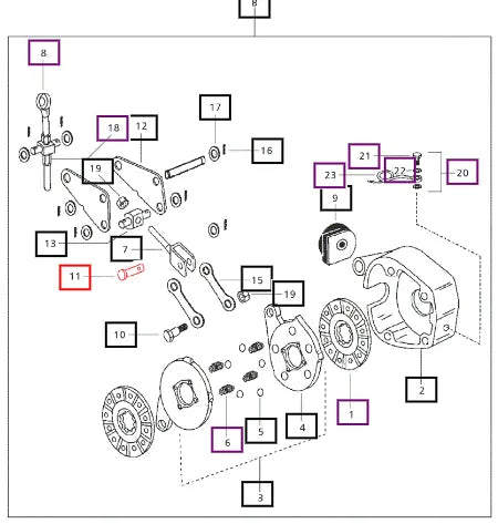 Mahindra Tractor Pin Pivot 003067137R1 Mahindra Direct Parts