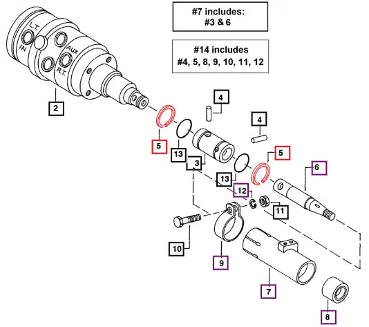 Mahindra Tractor Pin Retaining Power Stg. Colmn 005553009R1 Mahindra Direct Parts