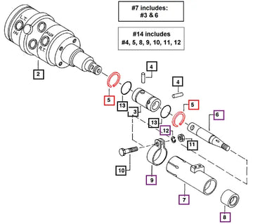 Mahindra Tractor Pin Retaining Power Stg. Colmn 005553009R1 Mahindra Direct Parts
