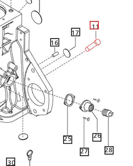 Mahindra Tractor Pin - Sealing For Fuel Timing 000020751E05 Mahindra Direct Parts